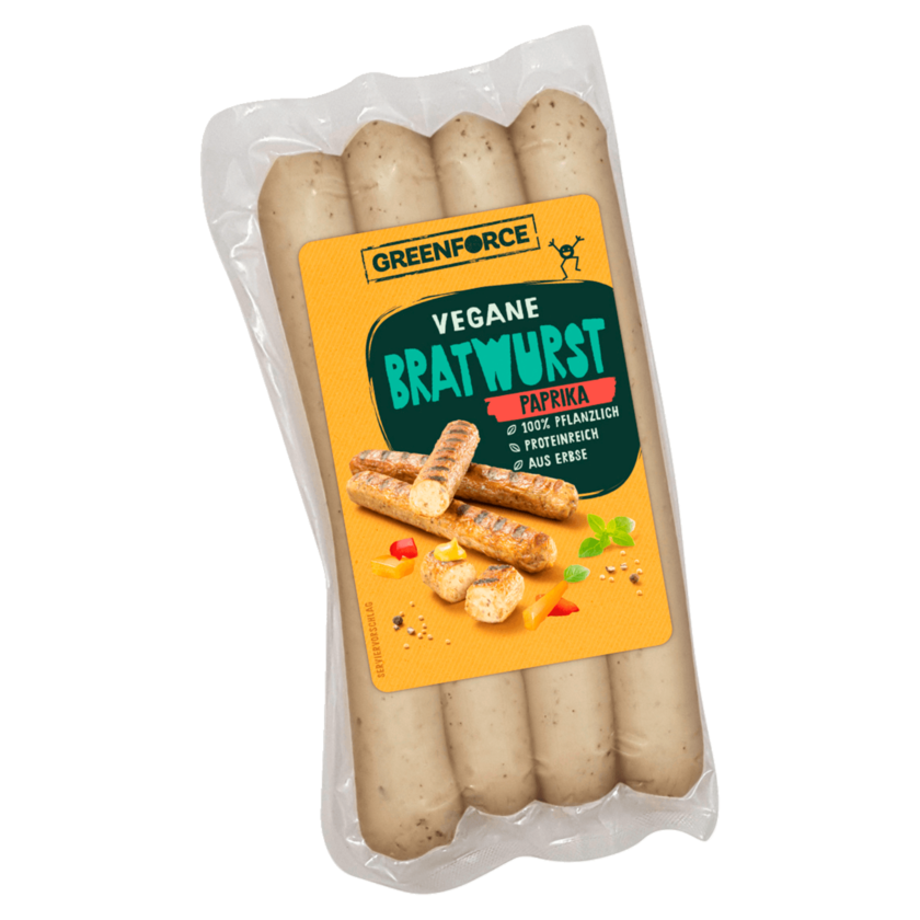 Greenforce Vegane Bratwurst Paprika 180g